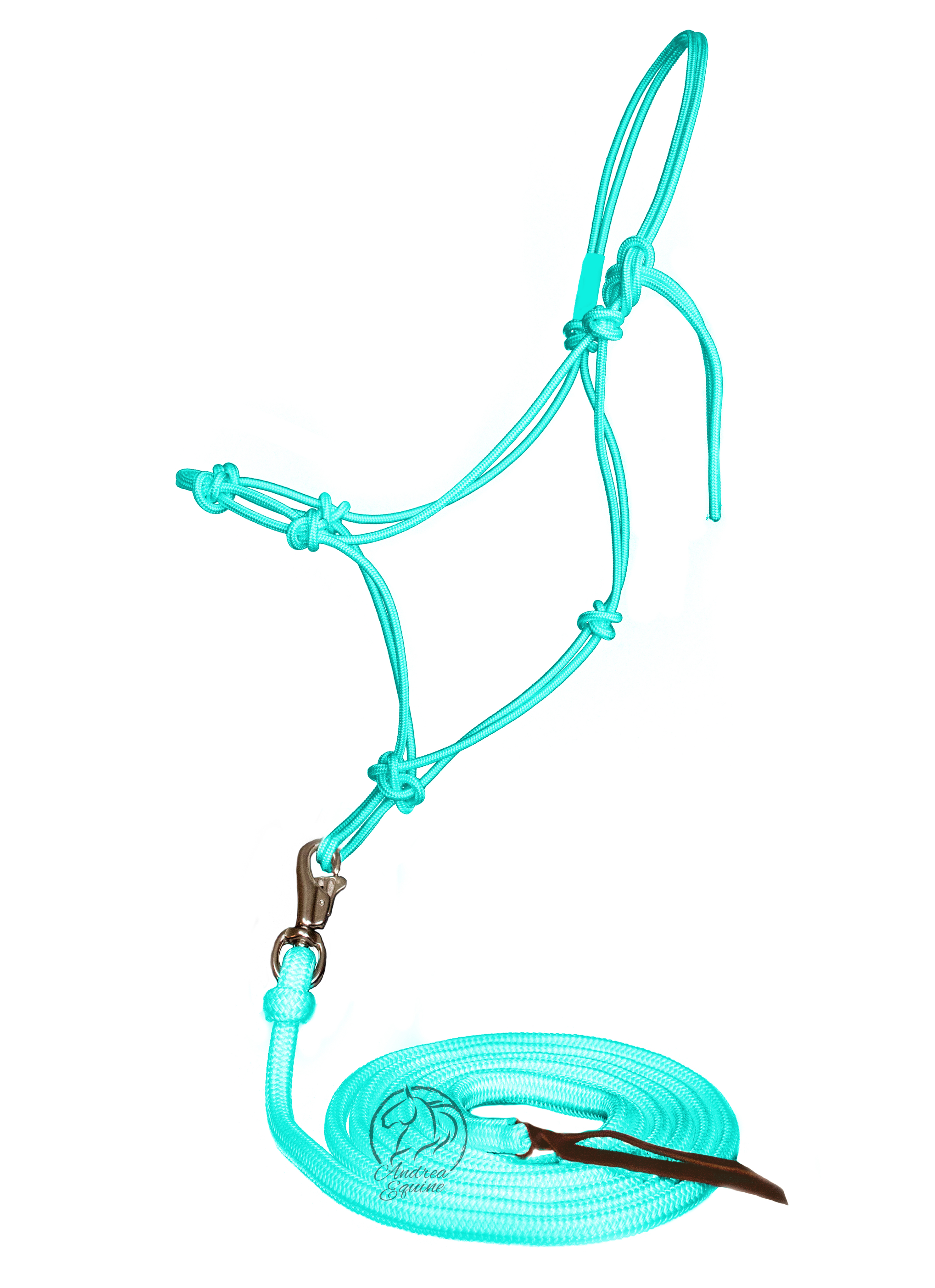 Andrea Equine Clinician 4 Knot Halter and 14ft Lead Set - 10 Colors!