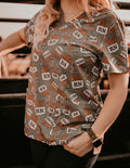 Back Number for Brainiacs Scrub Top | Spurrin’ Scrubs