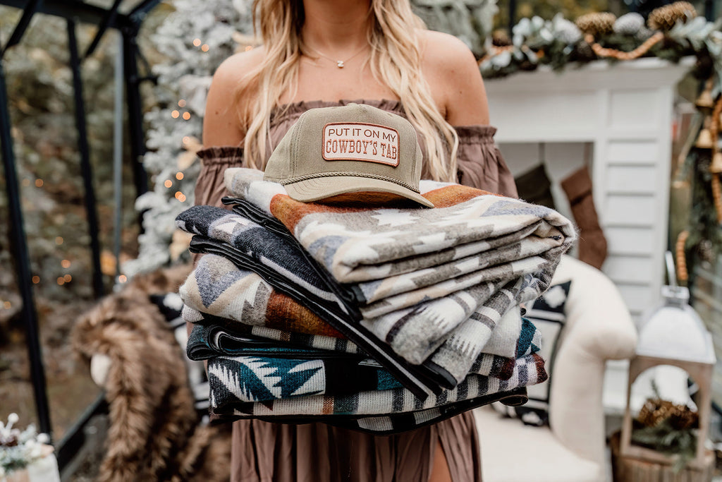 PUT IT ON MY COWBOY'S TAB Embroidered Patch Corduroy Hat