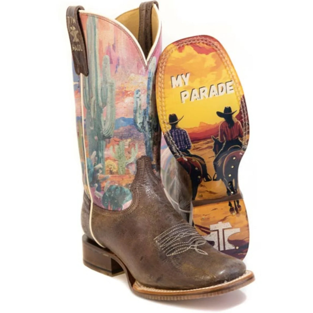 Tin Haul Cactita - Women's Leather Cowgirl Boot