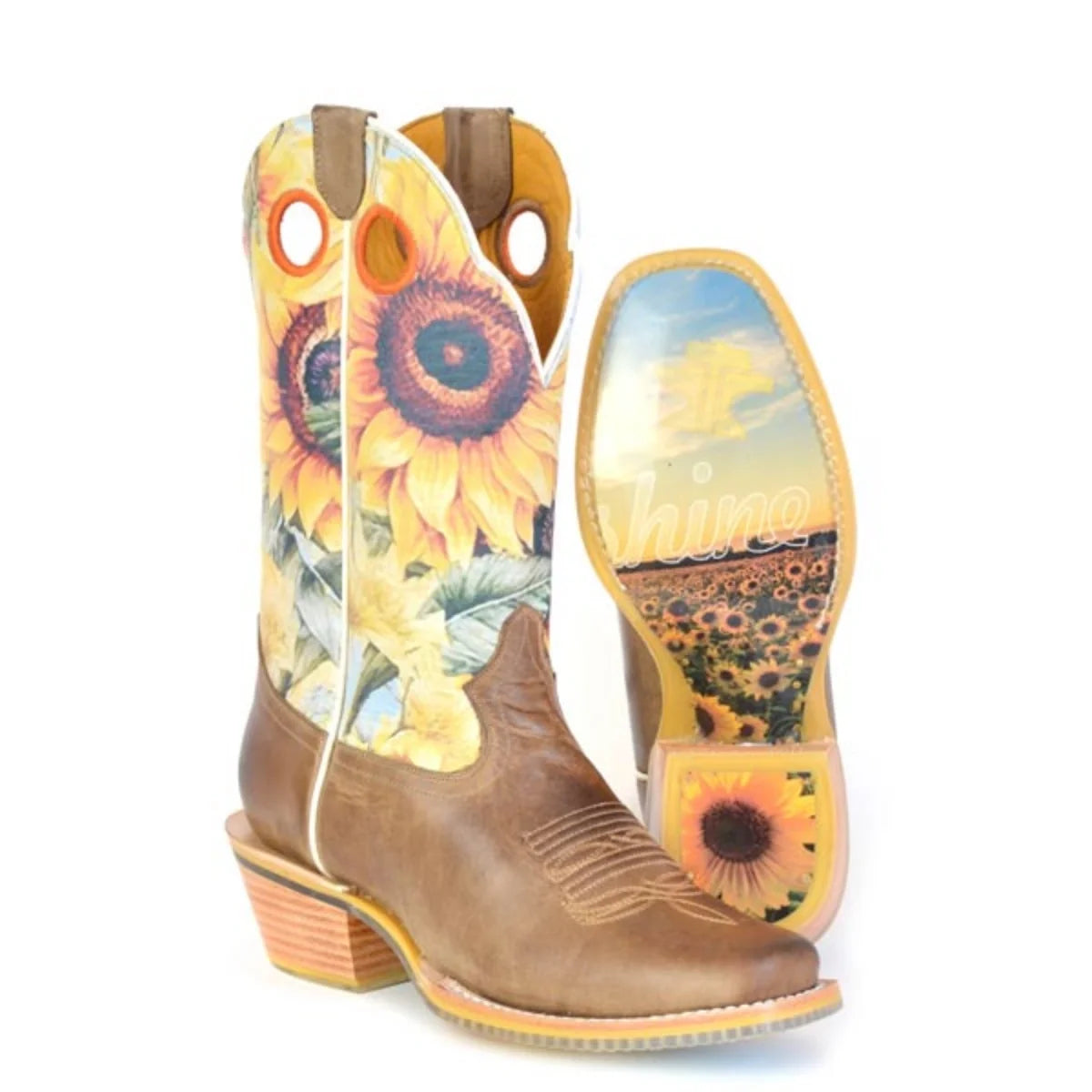 Tin Haul Follow The Sun - Women's Leather Cowgirl Boot