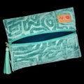 Makeup Junkie | Flat Lay Spill Resistant Bag : Amaze Turquoise