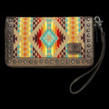 Ariat | Cruiser Southwestern Orange Clutch Wallet