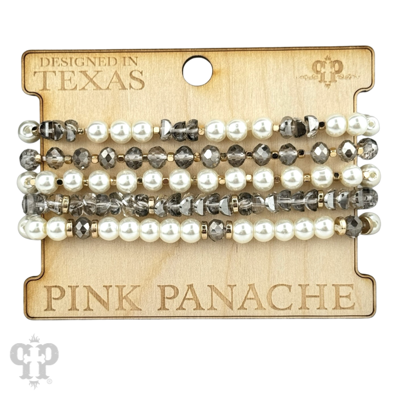 The Coastal Cowgirl Pearl and Bead Bracelet Stack