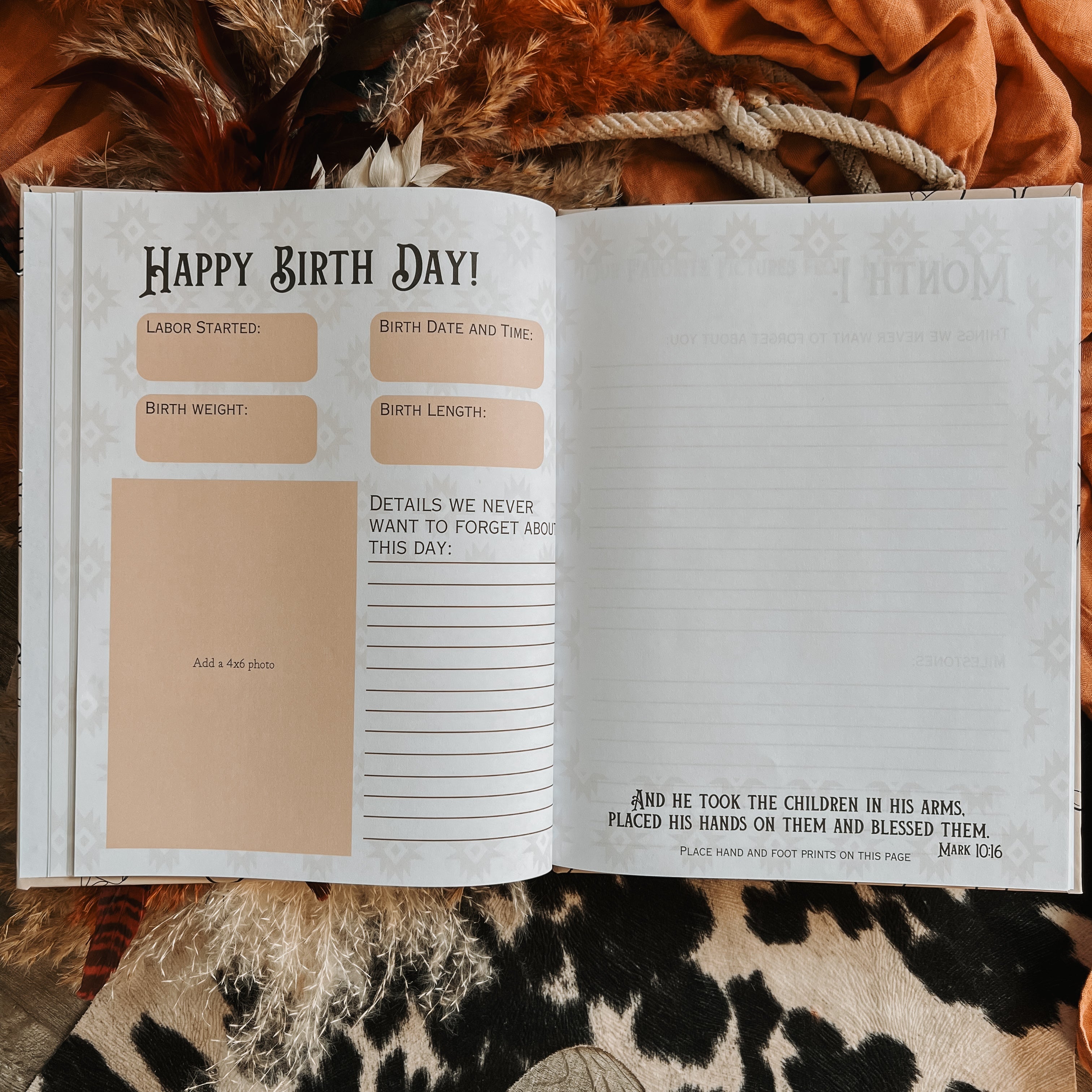 Western Baby Memory Book