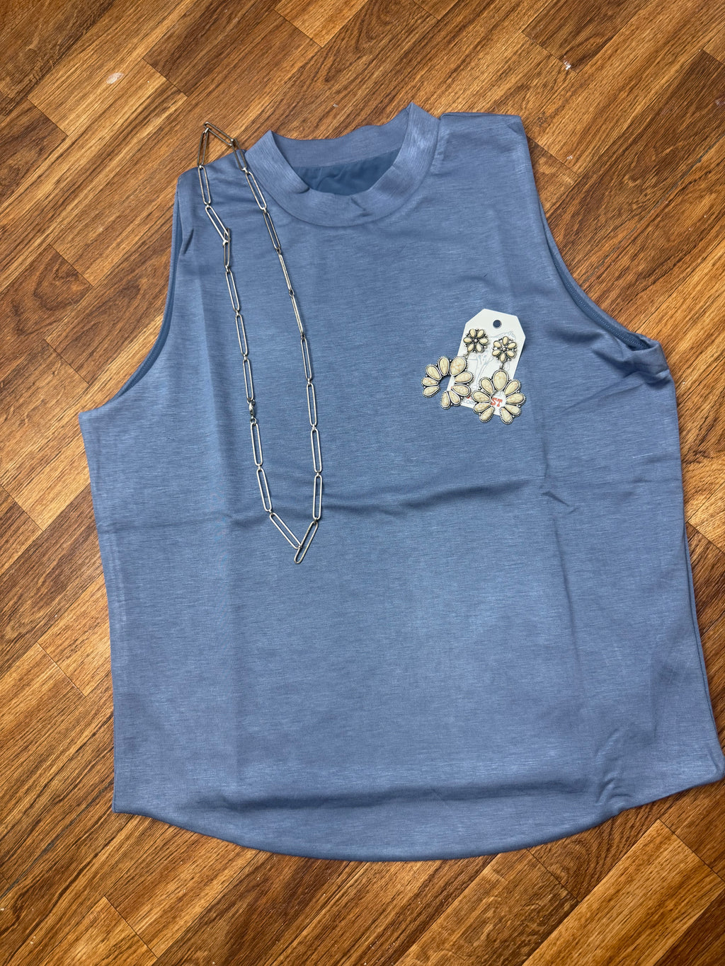 The Cloud Basic Mock Tank *Denim