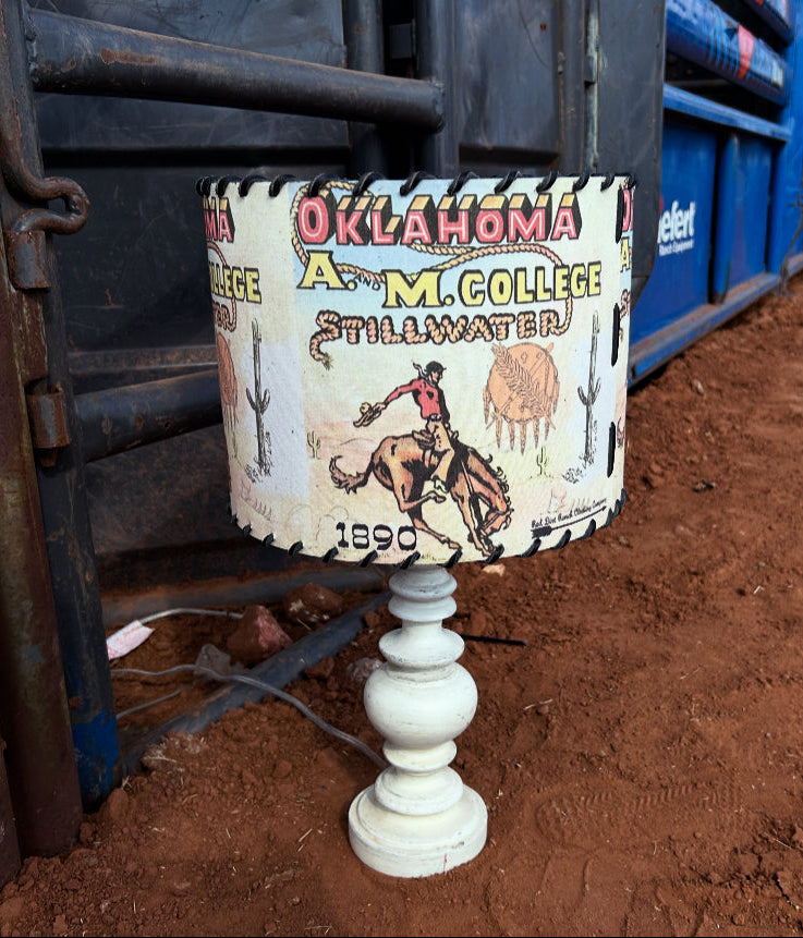 Oklahoma A&M Lampshade 1890 Oklahoma State