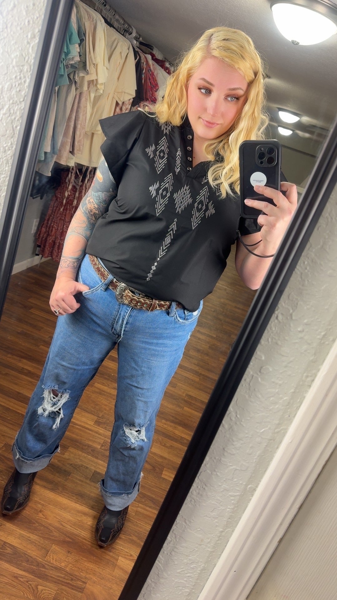 The Remington Top - Black