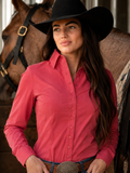 Coral Cool Ride Women's Western Riding Shirt