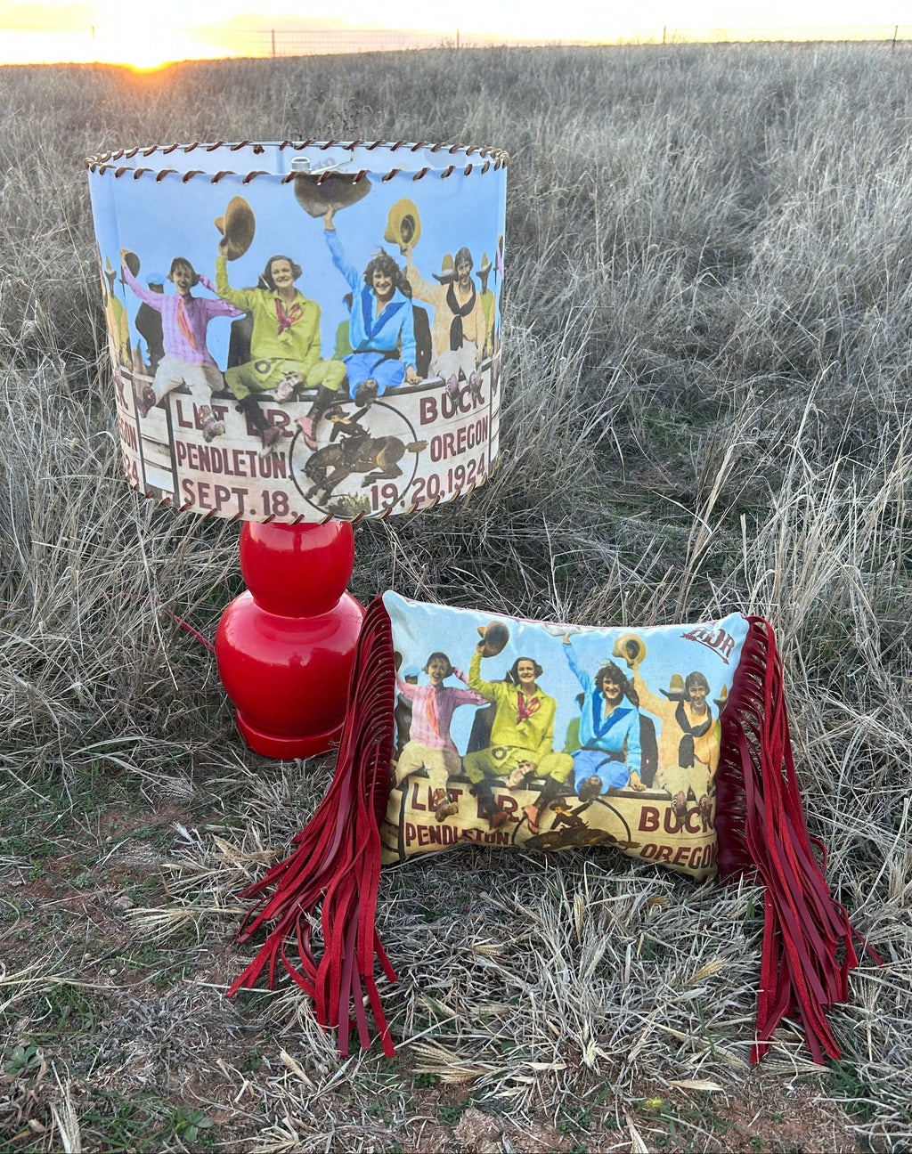 Pendleton Cowgirls Lampshade