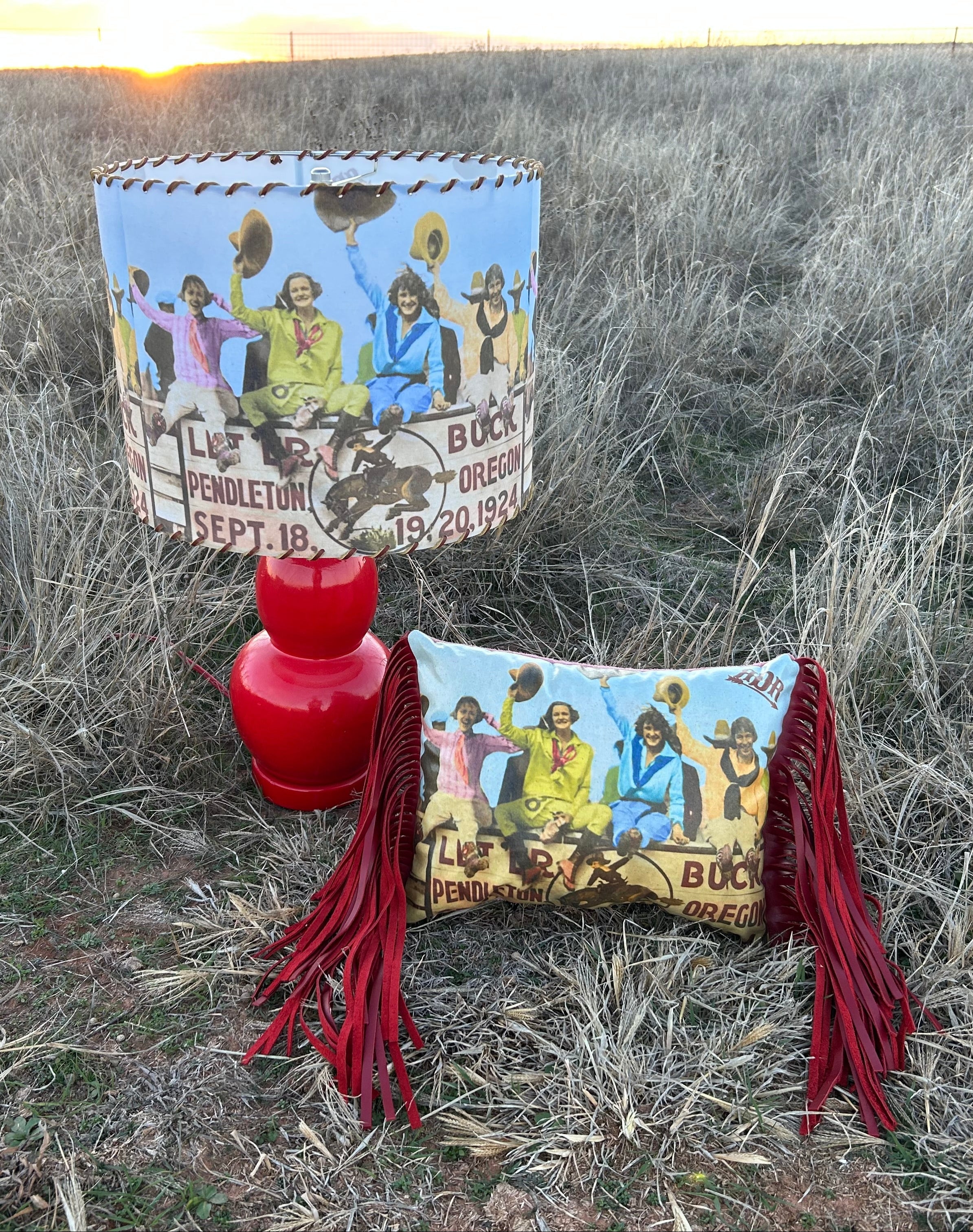 Pendleton Cowgirls Lampshade