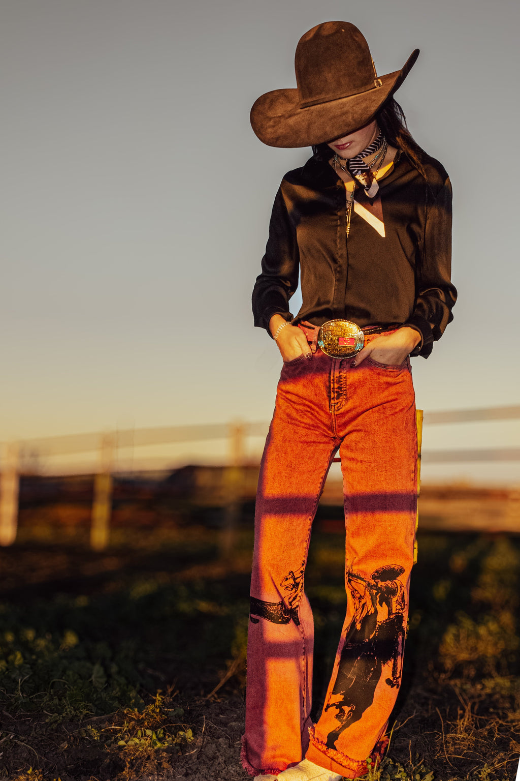The Sagebrush Tapdancer Denim in Red