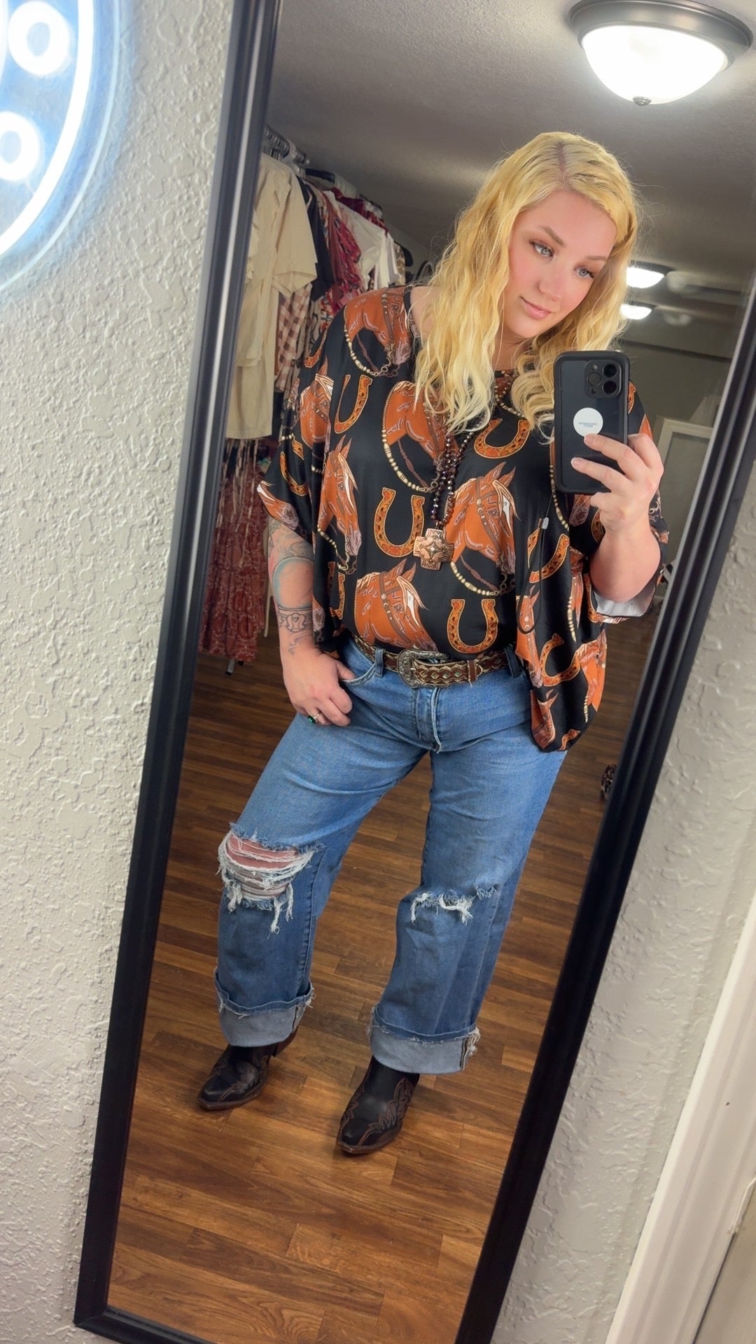 The Lucky Horse Shoe Top