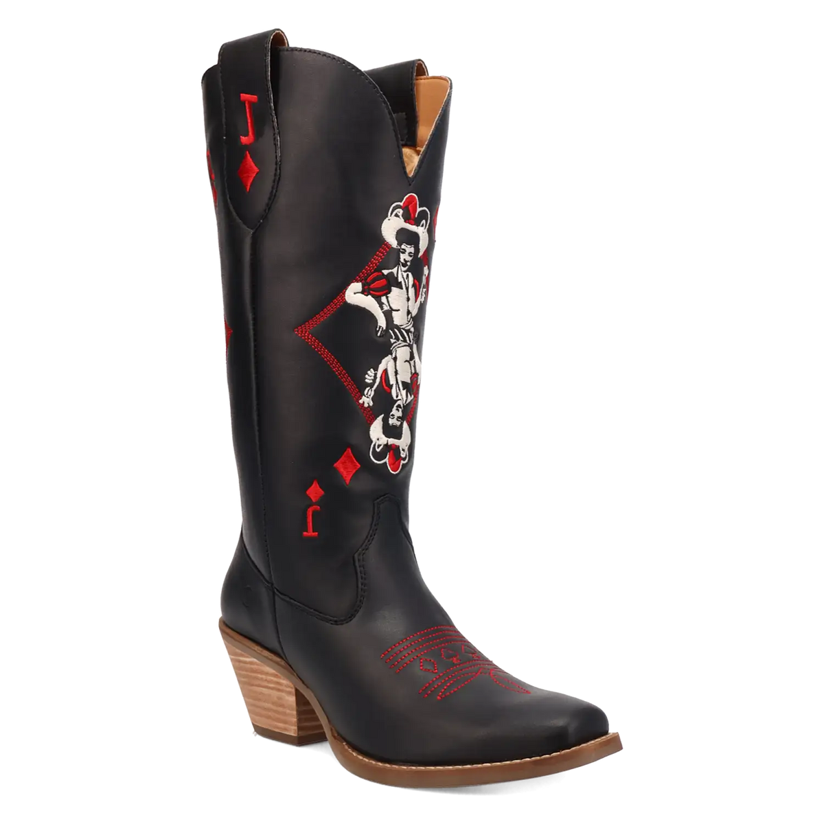 Dingo Jack of Diamonds - Women's Leather Cowgirl Boots | Choose Balck or White!