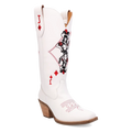 Dingo Jack of Diamonds - Women's Leather Cowgirl Boots | Choose Balck or White!