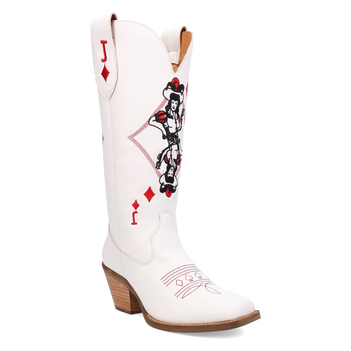 Dingo Jack of Diamonds - Women's Leather Cowgirl Boots | Choose Balck or White!