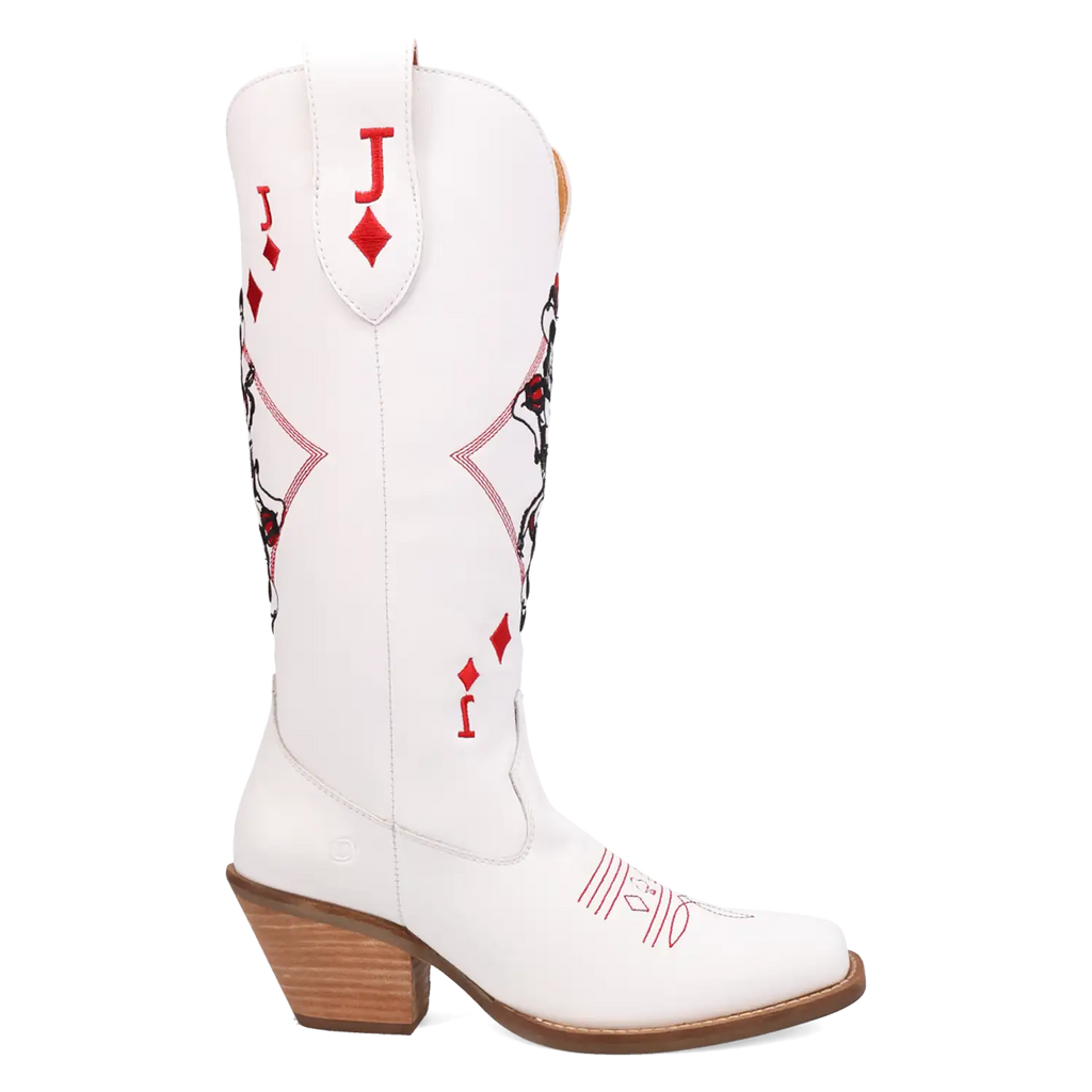 Dingo Jack of Diamonds - Women's Leather Cowgirl Boots | Choose Balck or White!