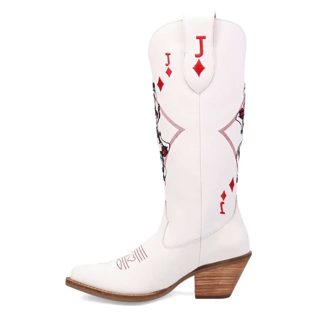Dingo Jack of Diamonds - Women's Leather Cowgirl Boots | Choose Balck or White!