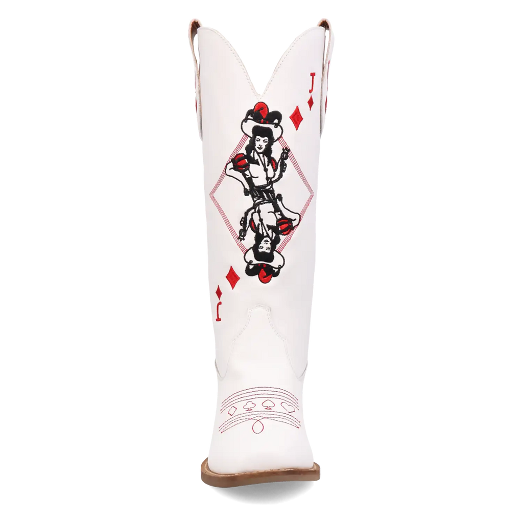 Dingo Jack of Diamonds - Women's Leather Cowgirl Boots | Choose Balck or White!