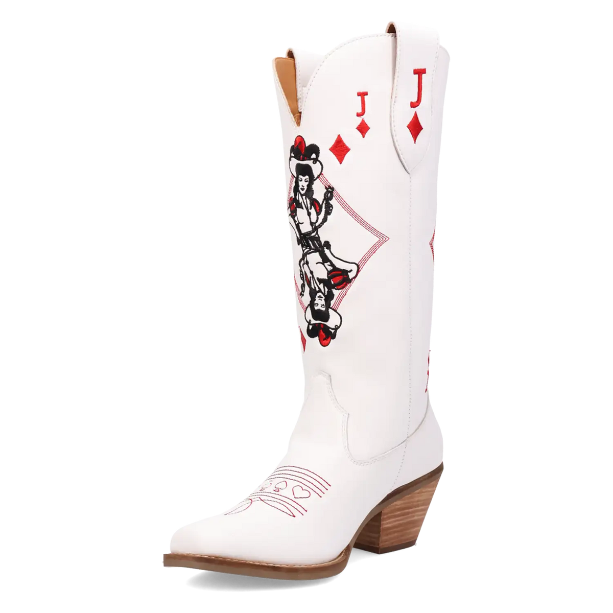 Dingo Jack of Diamonds - Women's Leather Cowgirl Boots | Choose Balck or White!