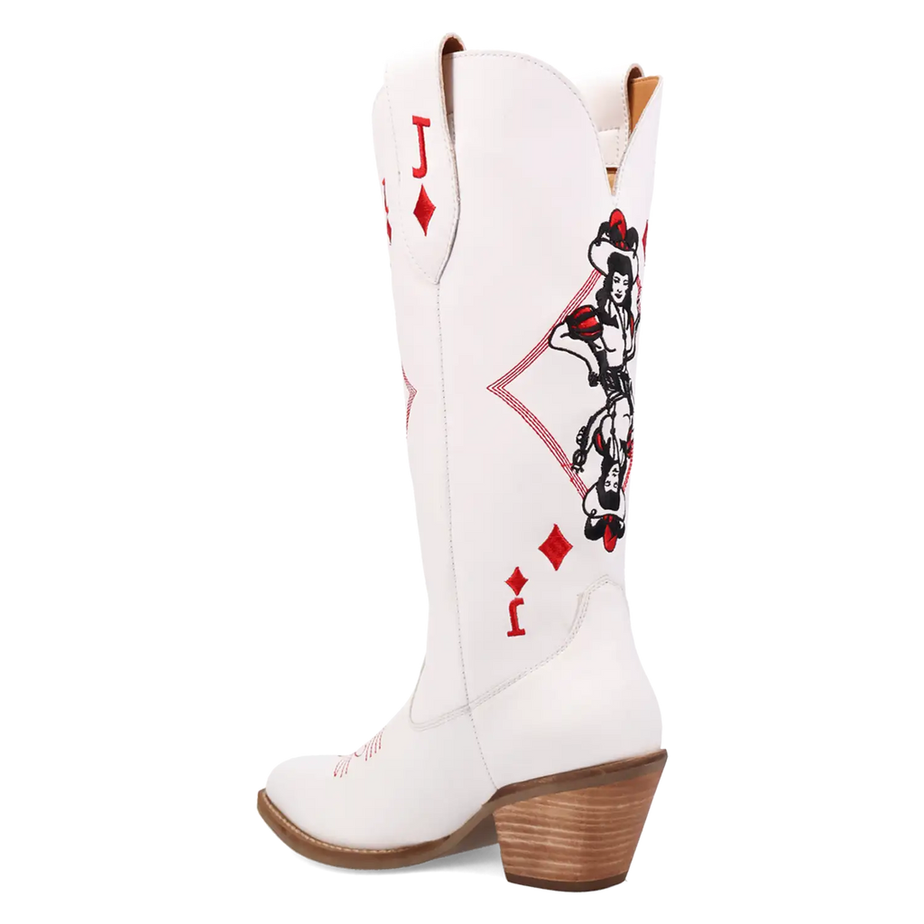Dingo Jack of Diamonds - Women's Leather Cowgirl Boots | Choose Balck or White!