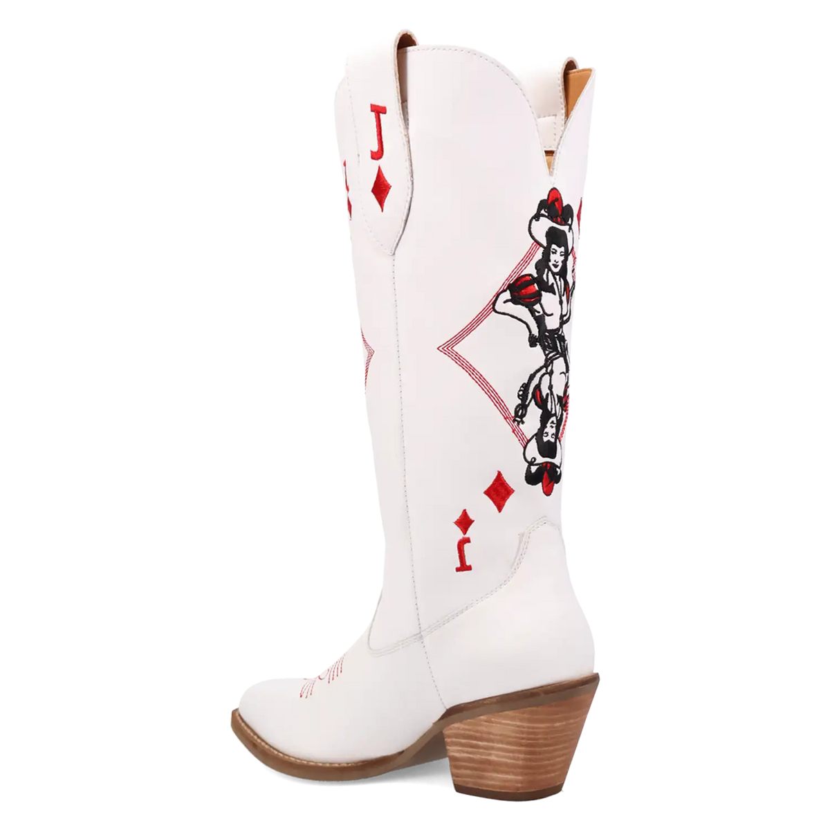 Dingo Jack of Diamonds - Women's Leather Cowgirl Boots | Choose Balck or White!