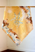 The Longhorn Open Range Cowgirl Wild Rag: Western Scarf Bandana Silk Tencel Wildrag