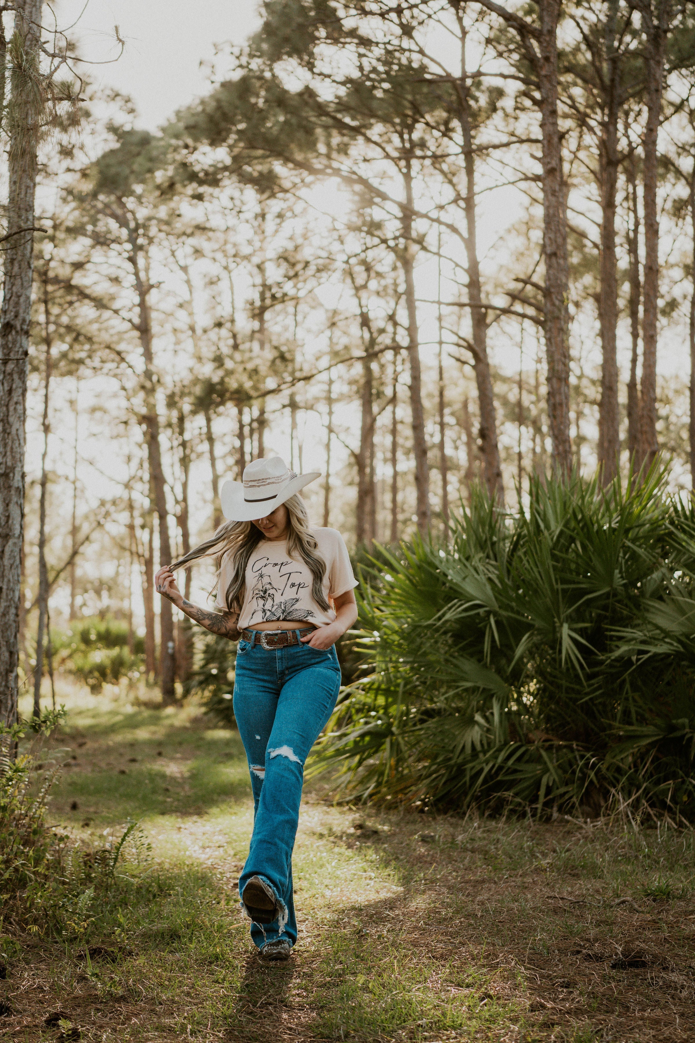 Crop Top Graphic T-Shirt