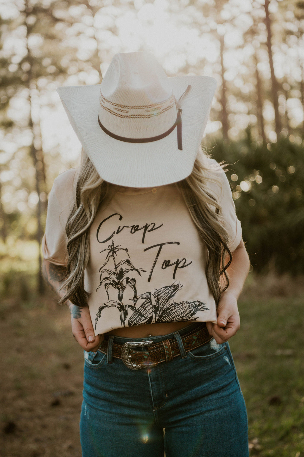 Crop Top Graphic T-Shirt