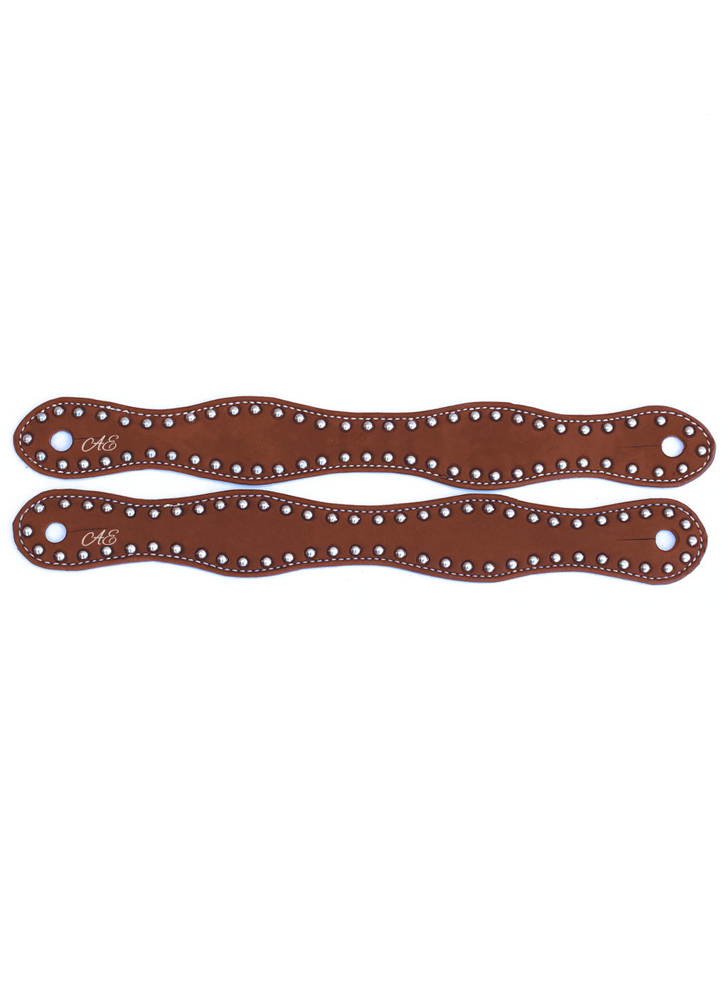 Andrea Equine Dotted Harness Slobber Straps - Stainless