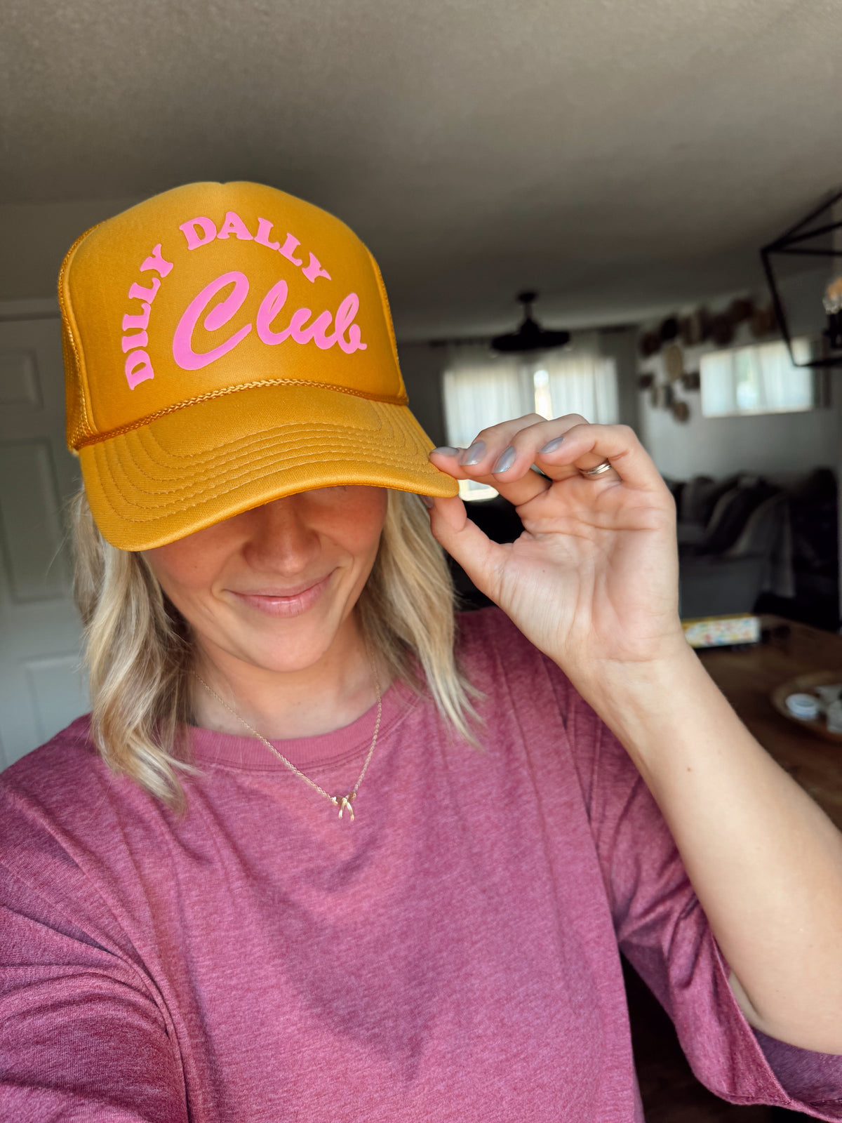 The Dilly Dally Club - Puff Print - Three Colors To Choose From!