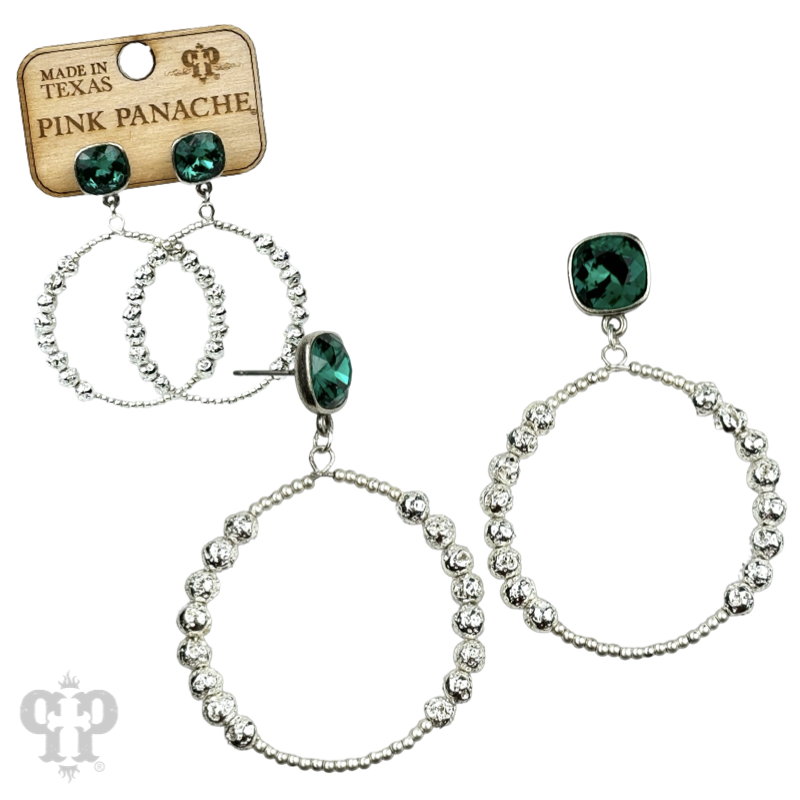 The Rock Springs Austrian Crystal Earrings - Choose Your Color!