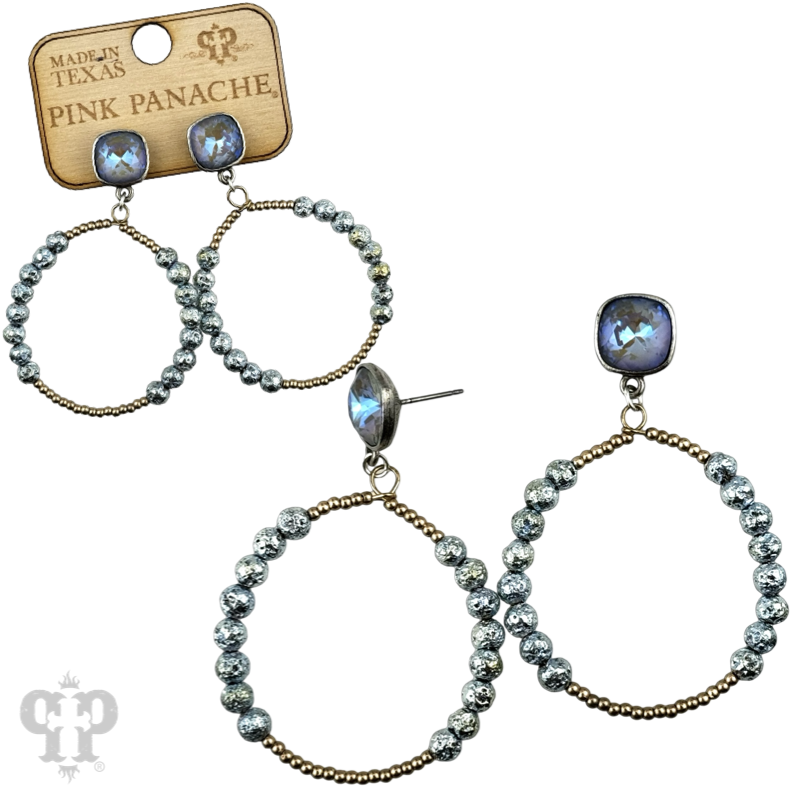 The Rock Springs Austrian Crystal Earrings - Choose Your Color!