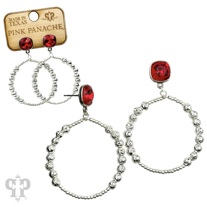 The Rock Springs Austrian Crystal Earrings - Choose Your Color!