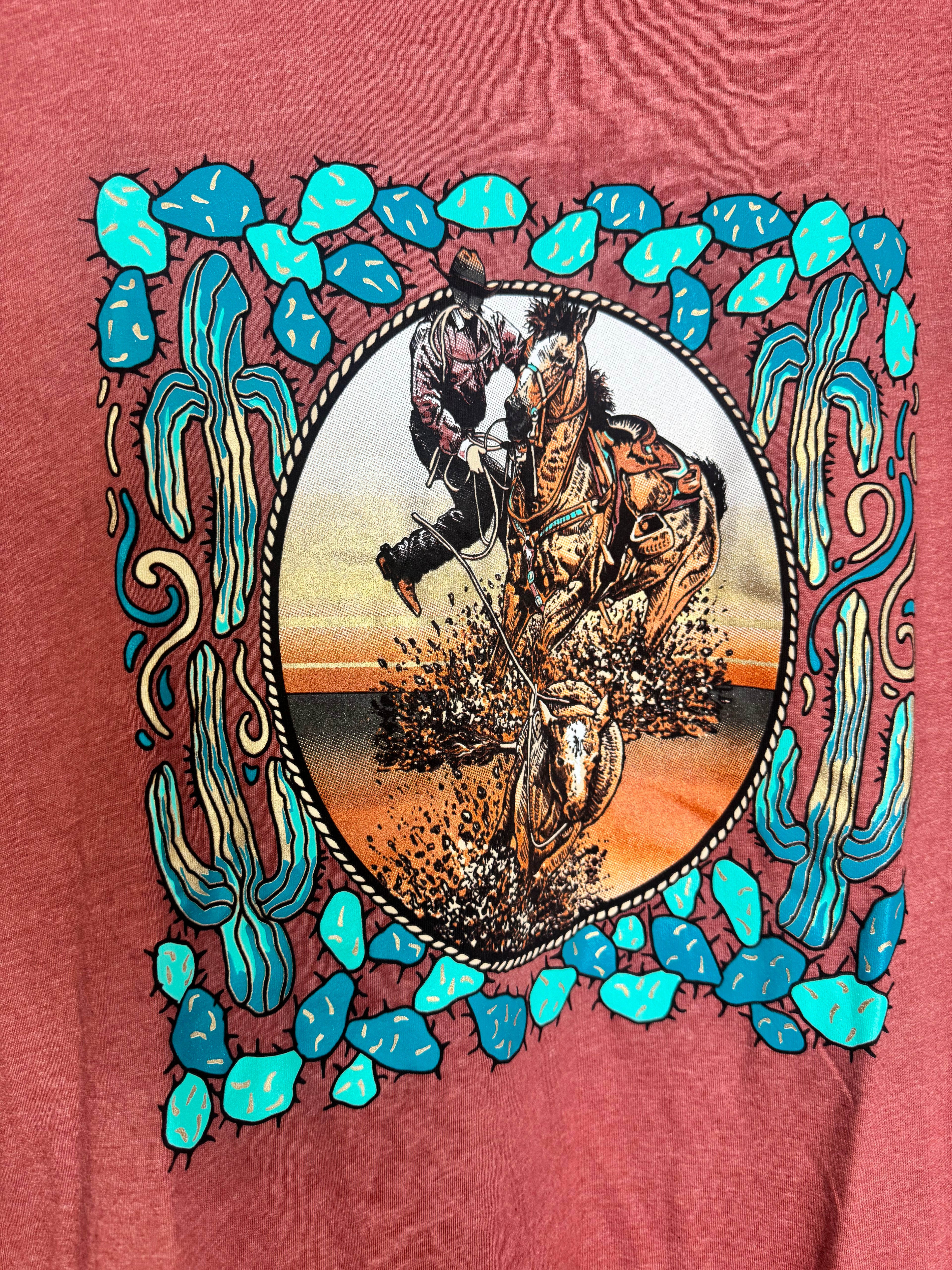 Steppin Off Calf Roping Tee
