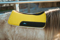 Hustle and Home Yellow Luxe Pony Contoured Felt Top/Fleece Lined Saddle Pad