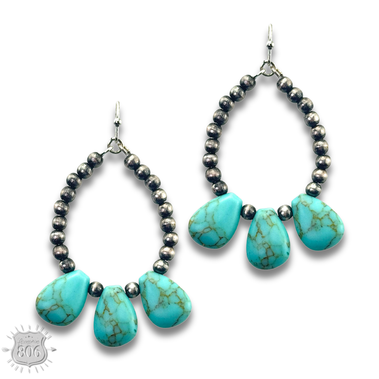 The San Antonio Bead & Stone Earrings - Choose Your Color!