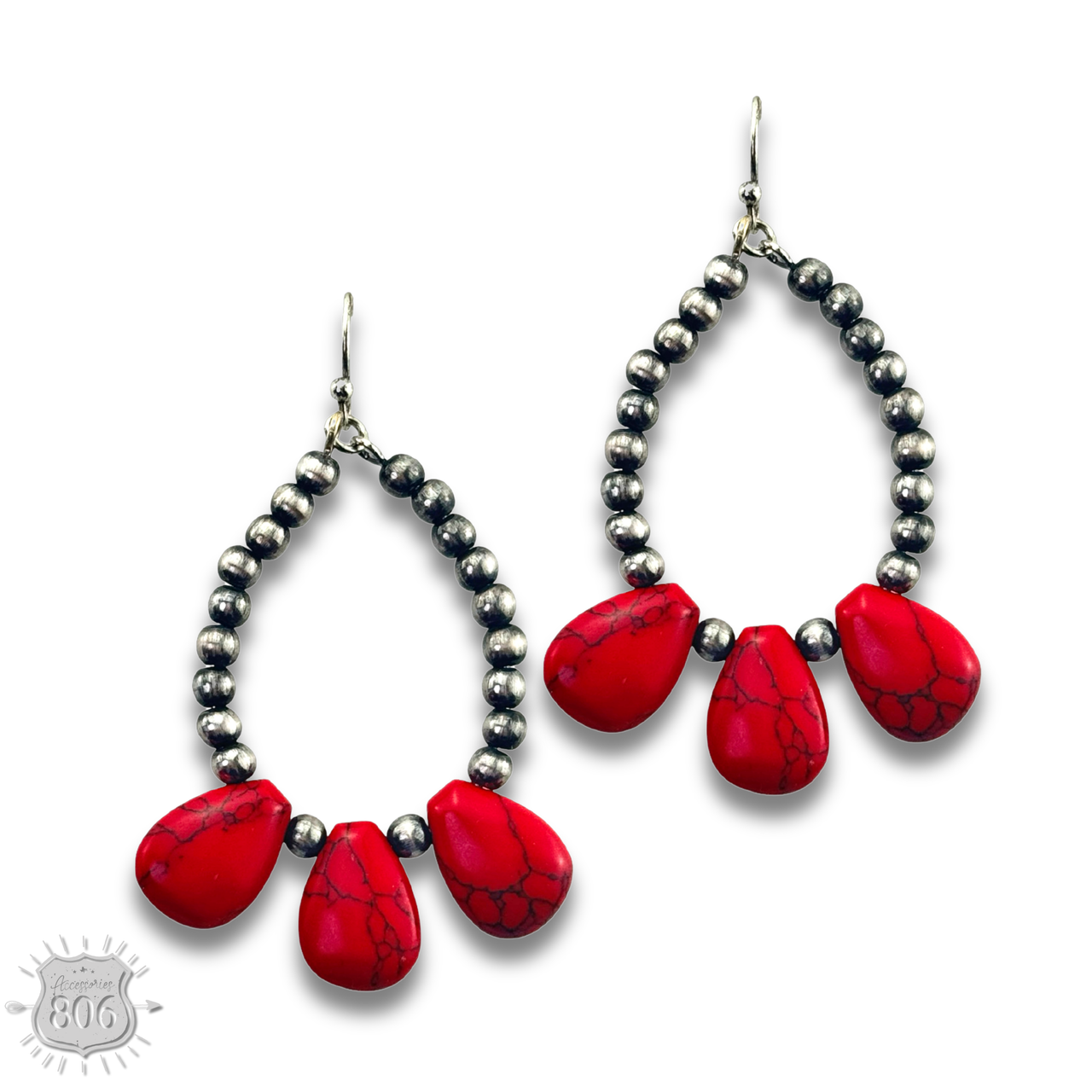 The San Antonio Bead & Stone Earrings - Choose Your Color!