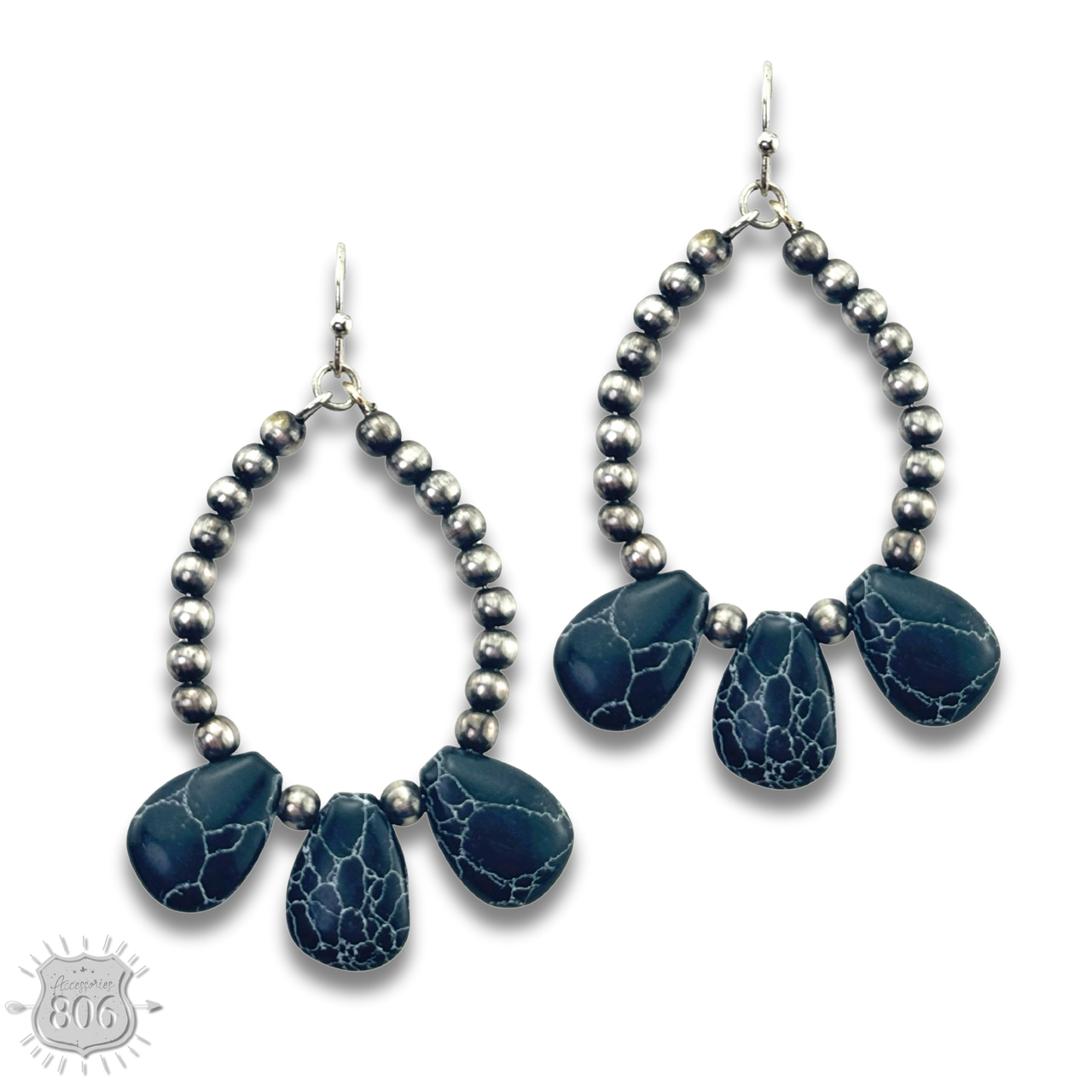 The San Antonio Bead & Stone Earrings - Choose Your Color!