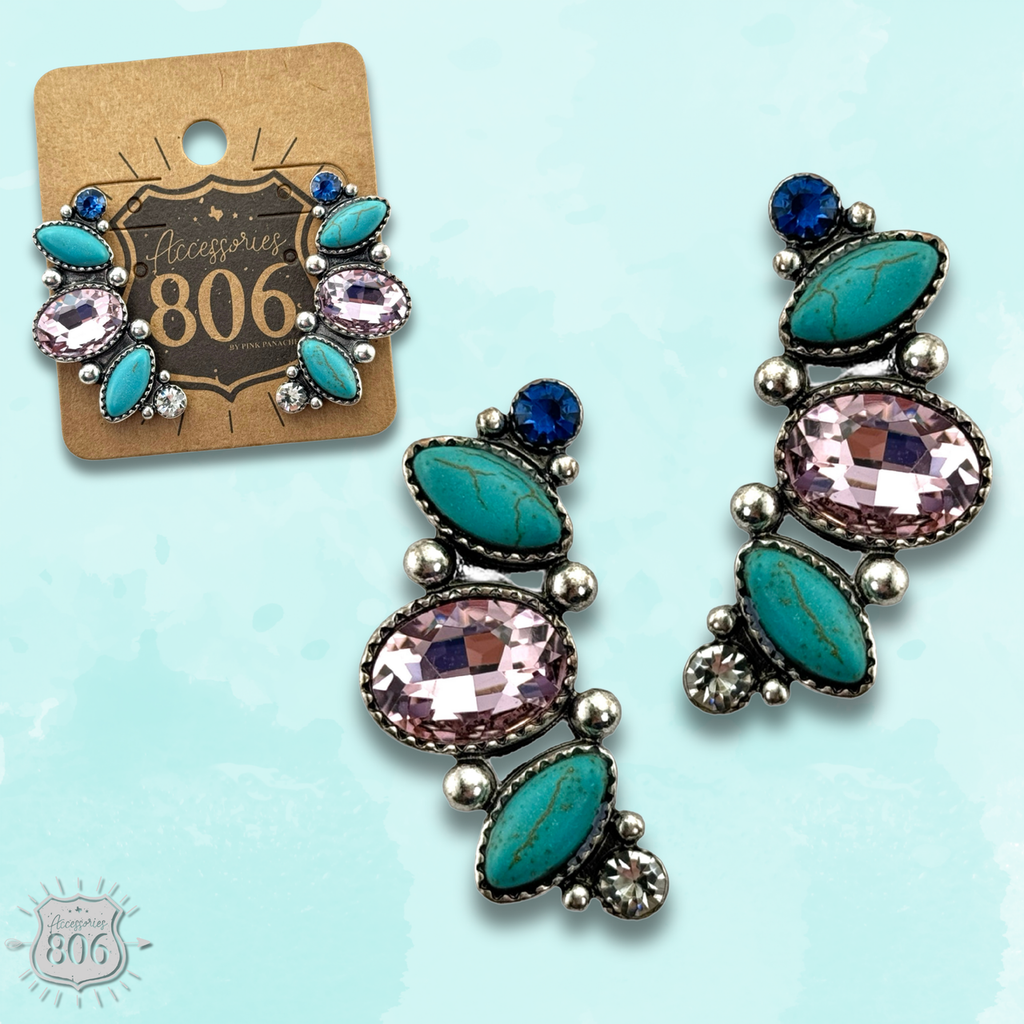 The Valerie Rhinestone Navette Earrings