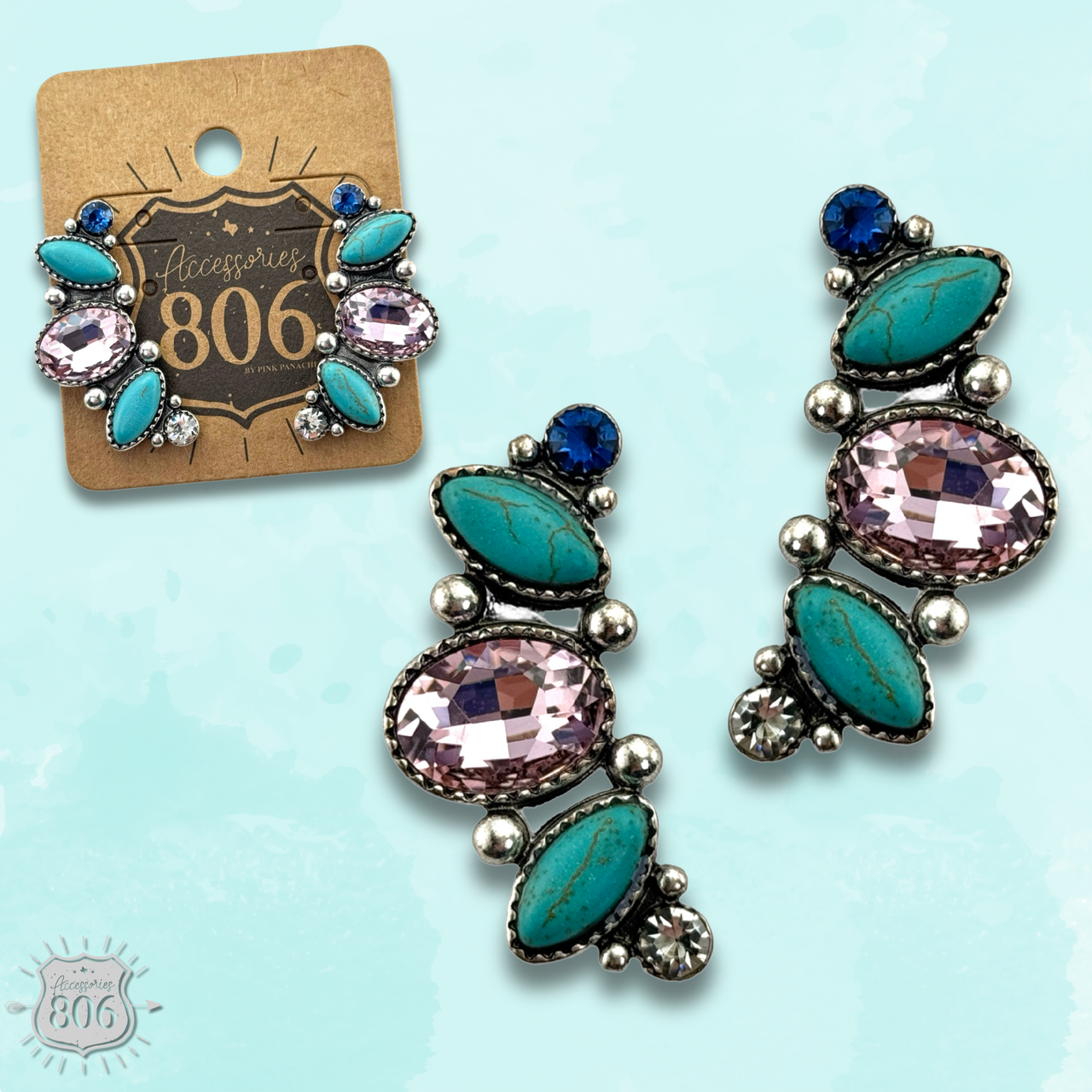 The Valerie Rhinestone Navette Earrings