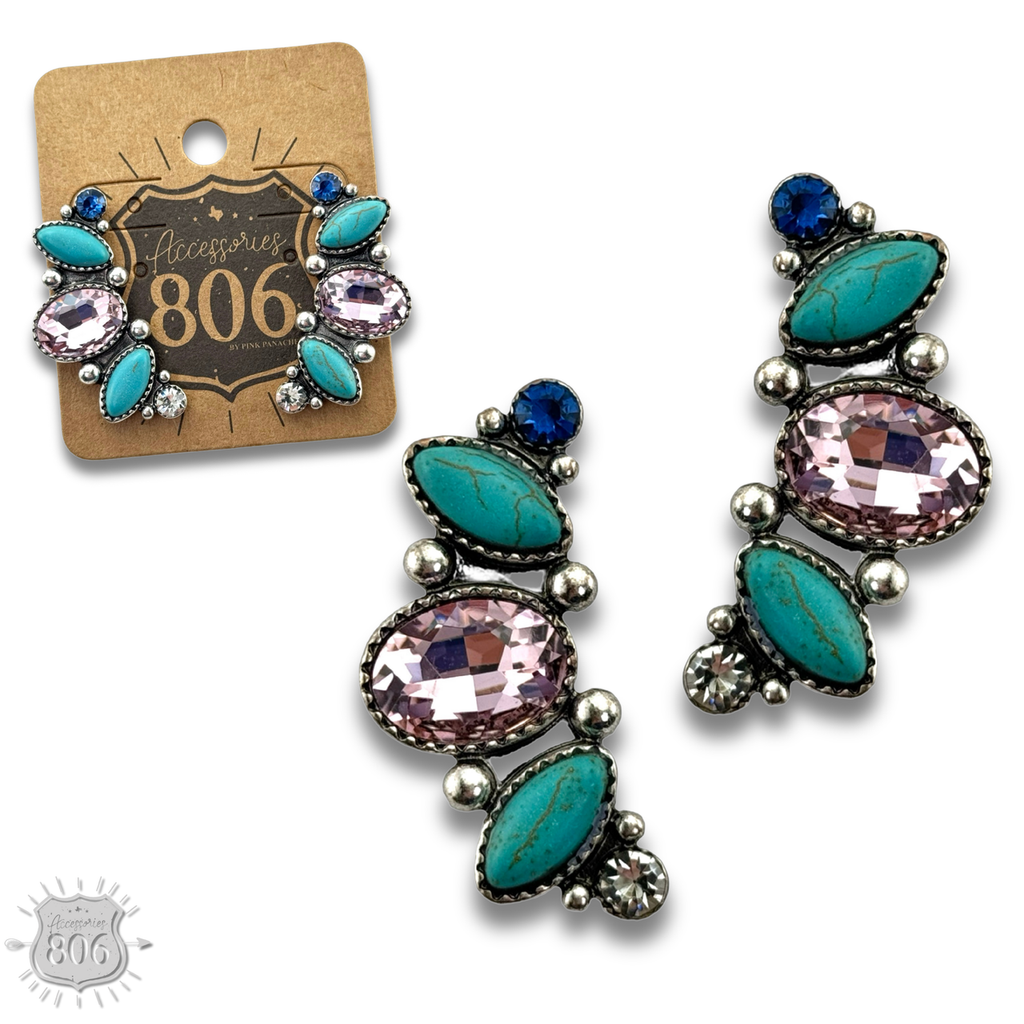 The Valerie Rhinestone Navette Earrings