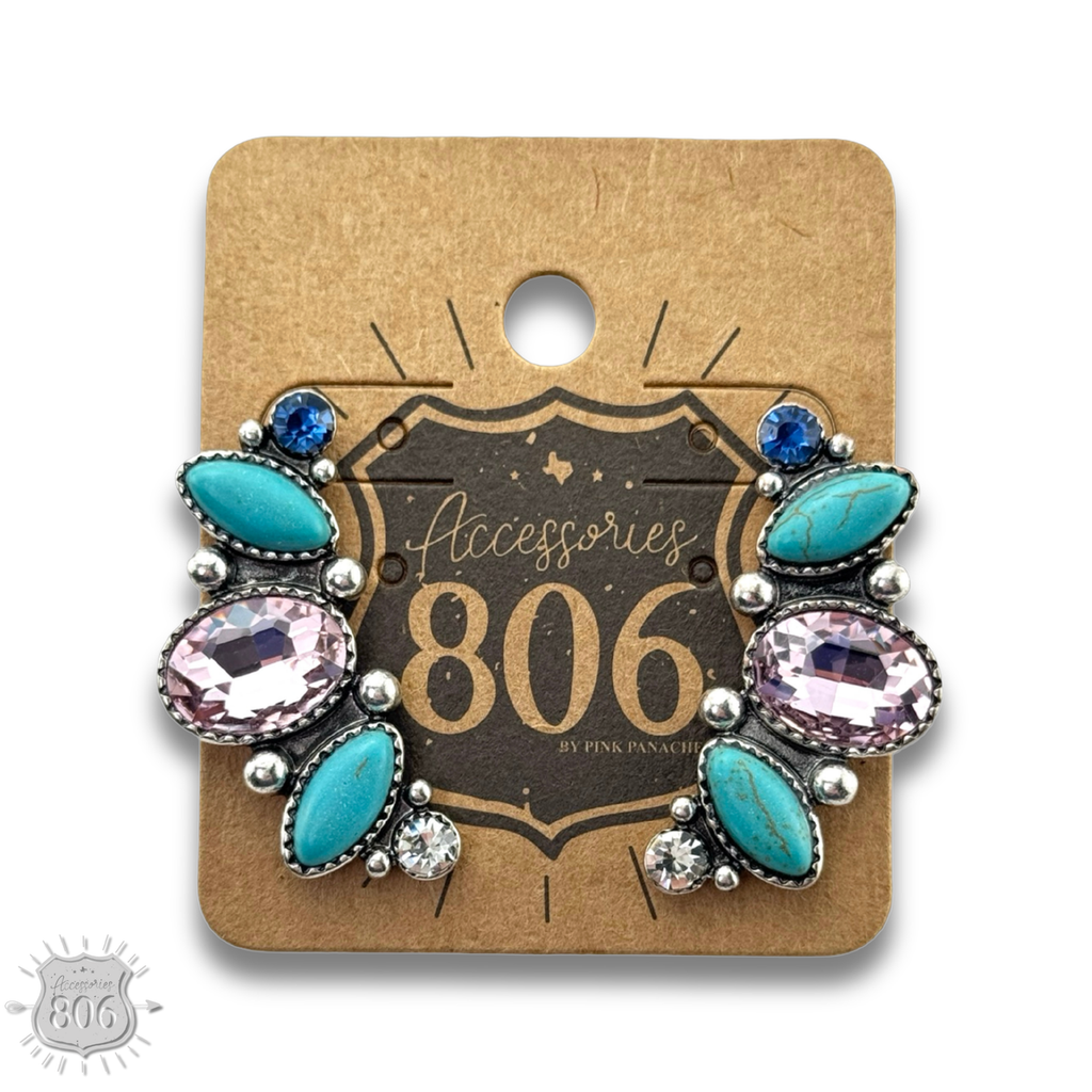The Valerie Rhinestone Navette Earrings