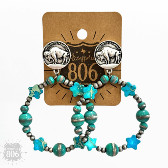 The Cody Buffalo Nickel Earrings