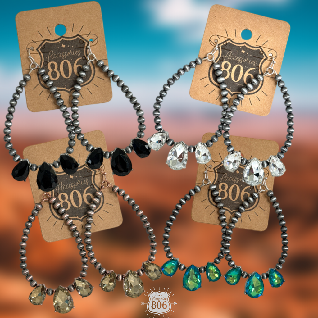 The Roadrunner Western Teardrop Earring - 4 Colors!