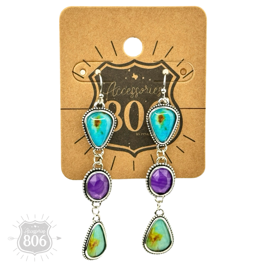 The Hummingbird Triple Drop Earrings
