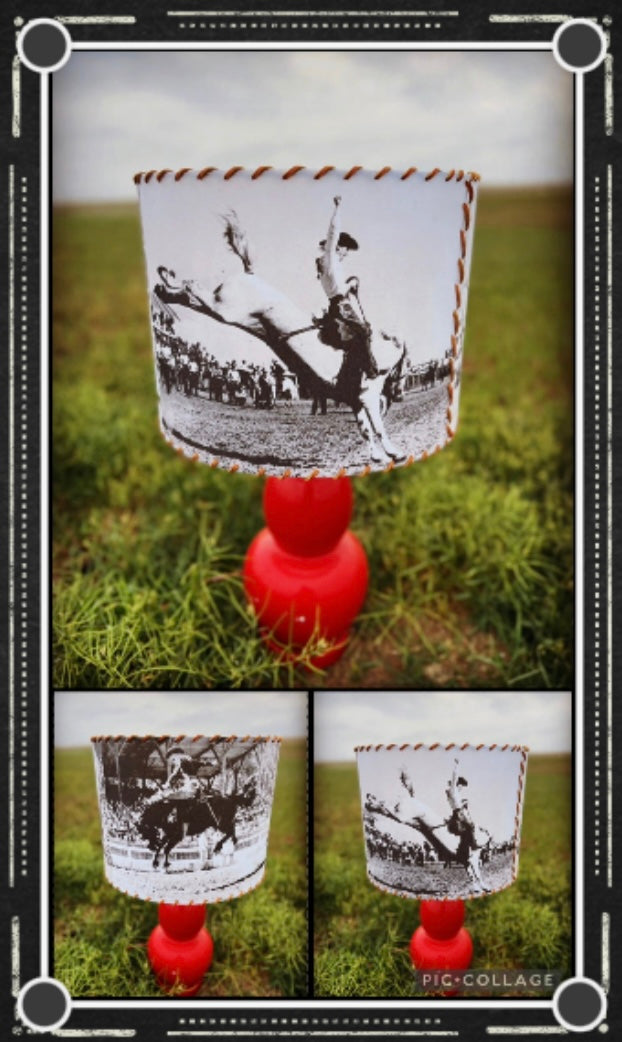Legend : Bronc Rider Casey Tibbs Lamp Shade