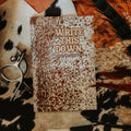 Cow Hide Print Lined Journal