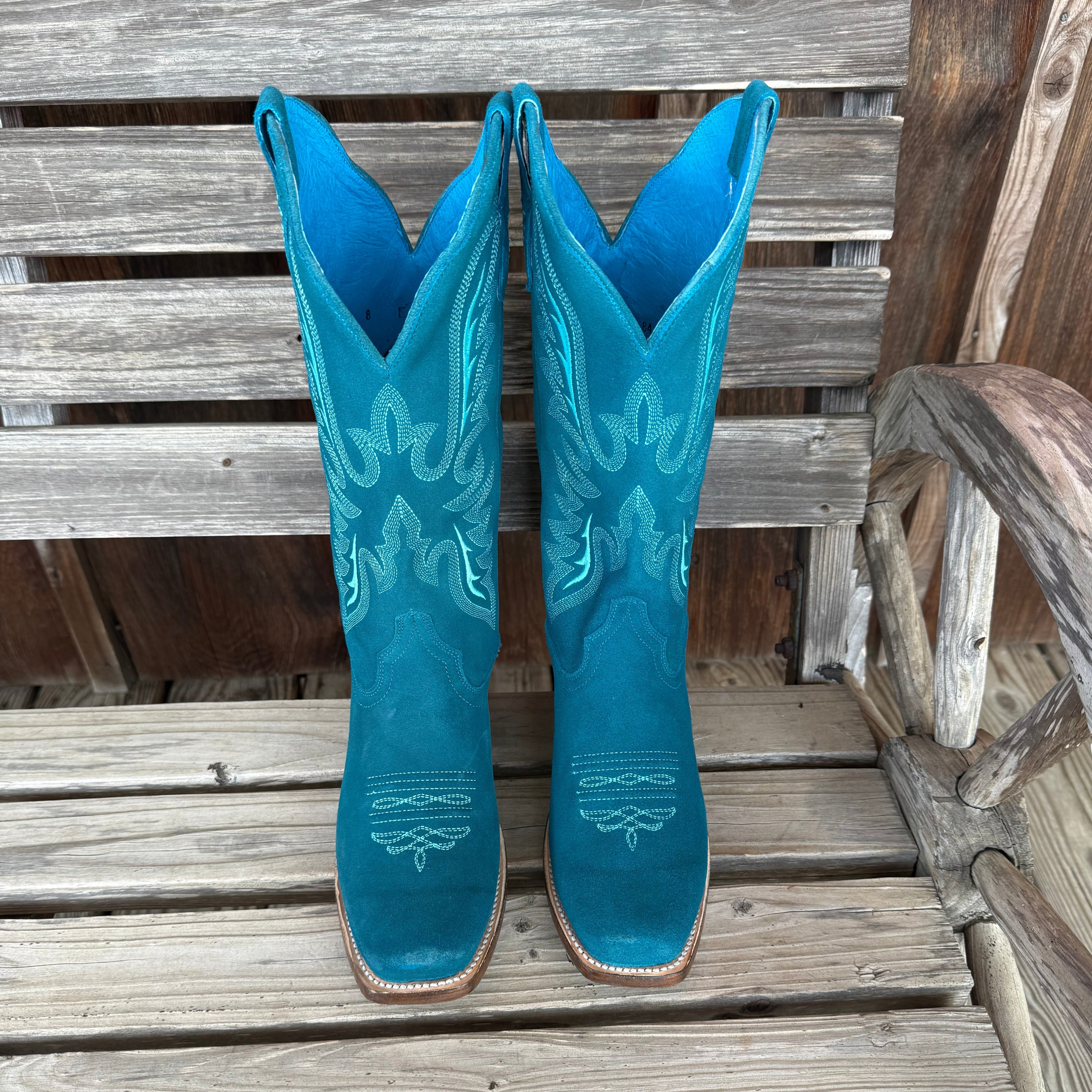 Roper | Turquoise Suede Boot