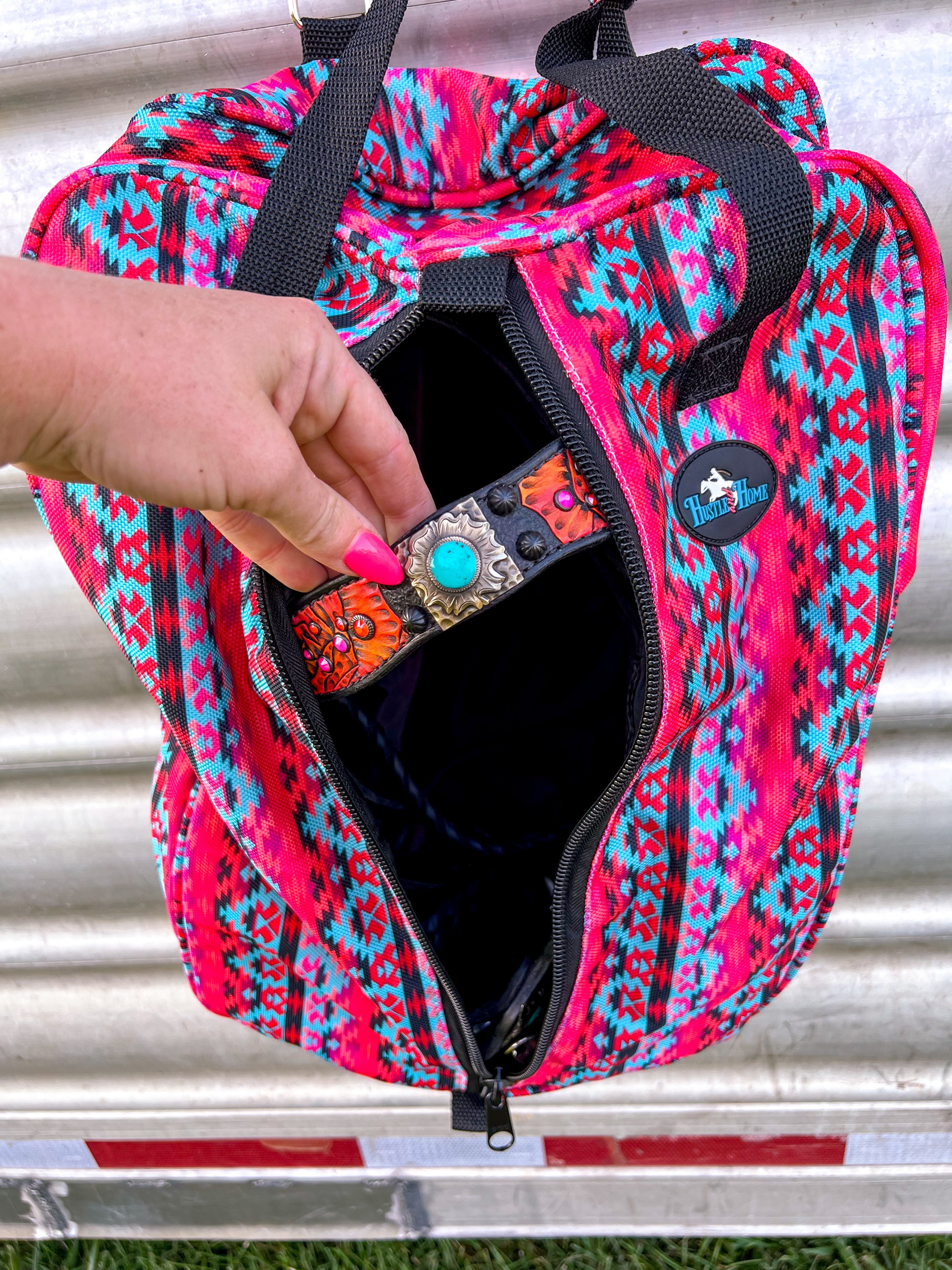 The Classic Coral Luxury Tack Bag